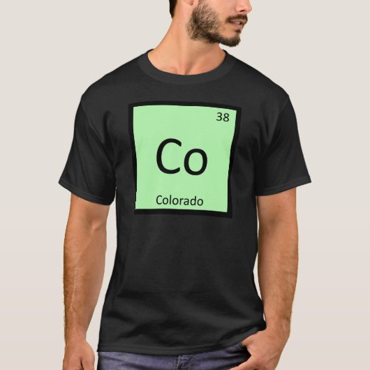 コロラド州立化学周期表 Tシャツ (正面)