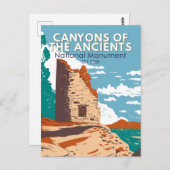 コロラド州立記念碑の峡谷 ポストカード (正面/裏面)