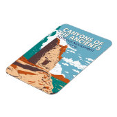 コロラド州立記念碑の峡谷 マグネット (左側)