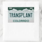 コロラド州芸術的移植ライセンスプレートシール 長方形シール (バッグ)