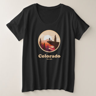 コロラド州設立1876年 レディースプラスサイズTシャツ プラスサイズTシャツ