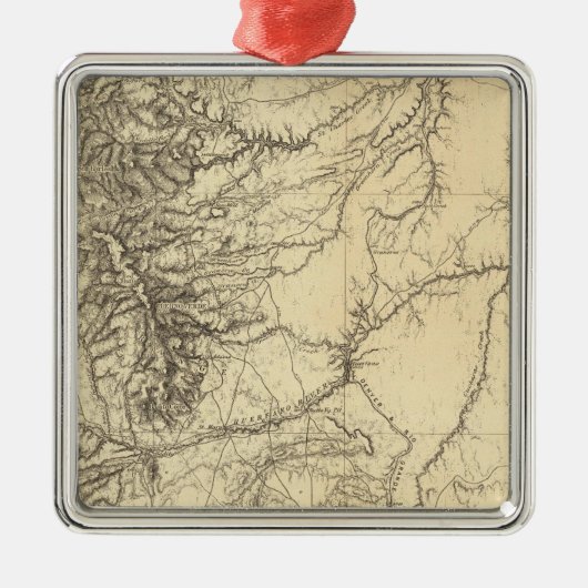 コロラド州4 メタルオーナメント (正面)