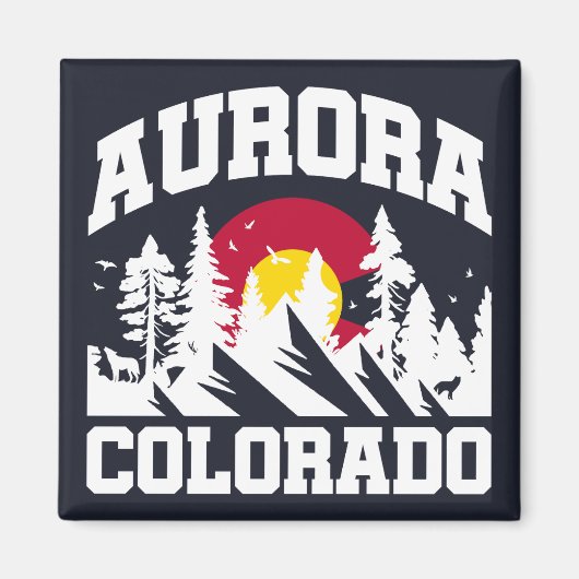 コロラド州，オーロラ マグネット (正面)