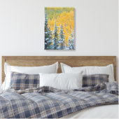 コロラド州、グランドメサ。森の早雪 キャンバスプリント (インサイチュ (寝室))
