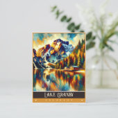 コロラド州,グランビー湖 |ヴィンテージ絵画ー ポストカード (スタンド正面)