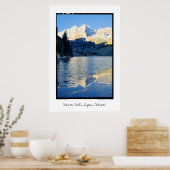 コロラド州,コロラド州,《植物》アスペンのMaroon Bells in Ice ポスター (キッチン)