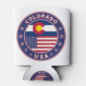 コロラド州、コロラド州Tシャツ、米国州 缶クーラー (裏面)