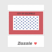 コロラド州，ゴールドフィールド州旗 シール (シート)