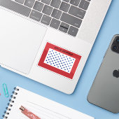 コロラド州，ゴールドフィールド州旗 シール (ノートパソコンとiPhone)