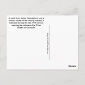 コロラド州，ジョージタウン ポストカード (裏面)