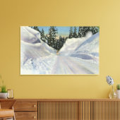 コロラド州「スノゴ」雪の除雪の冬 キャンバスプリント (インサイチュ (リビング))