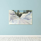 コロラド州「スノゴ」雪の除雪の冬 キャンバスプリント (インサイチュ (ウッドフロア))