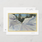 コロラド州「スノゴ」雪の除雪の冬 ポストカード (正面/裏面)