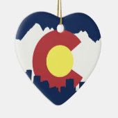コロラド州 セラミックオーナメント (右)