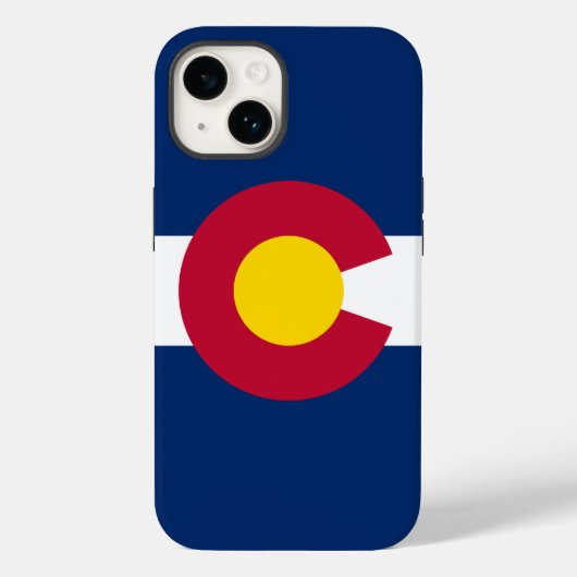 コロラド州：センチュニアルアメリカ合衆国旗 Case-Mate iPhoneケース (裏面)