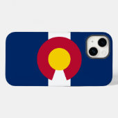 コロラド州：センチュニアルアメリカ合衆国旗 Case-Mate iPhoneケース (裏面 (横))