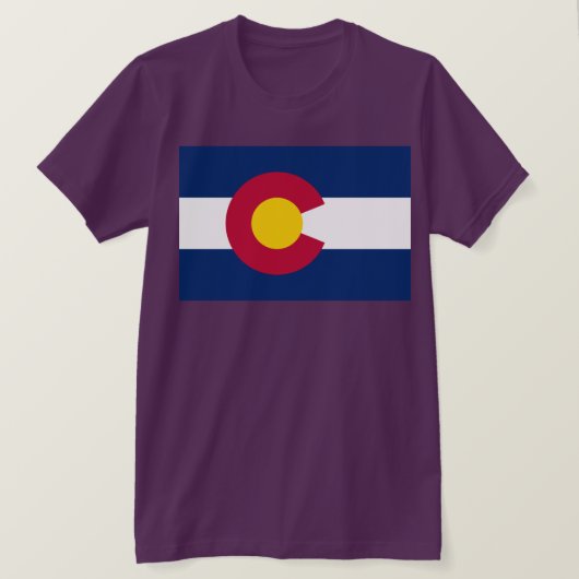 コロラド州: センテニアルアメリカ州の旗 Tシャツ (デザイン正面)