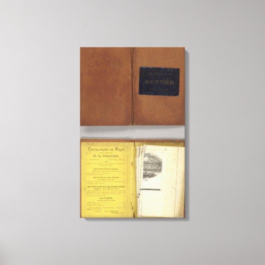 コロラド州，デンバー キャンバスプリント (正面)