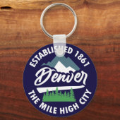 コロラド州，デンバー キーホルダー (裏面)
