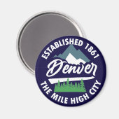 コロラド州,デンバー マグネット (正面/裏面)