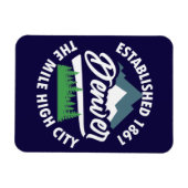 コロラド州，デンバー マグネット (横)