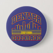 コロラド州，デンバー 缶バッジ (正面)