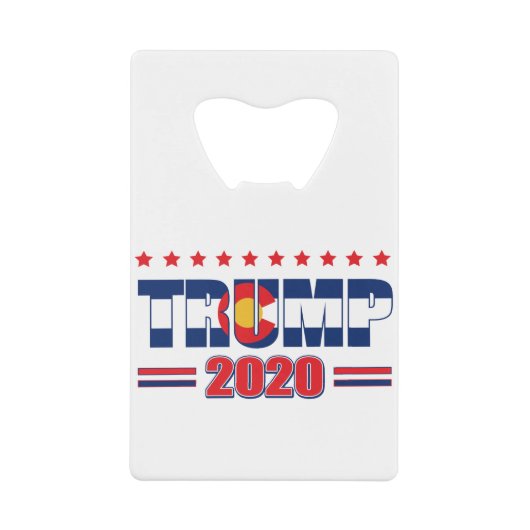 コロラド州 – トランプ2020 クレジットカード栓抜き (正面)