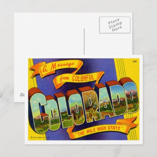 コロラド州 ポストカード (正面/裏面)