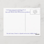 コロラド州!ポストカード ポストカード (裏面)