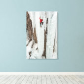 コロラド州，マン登山アイス キャンバスプリント (インサイチュ (ウッドフロア))