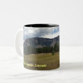 コロラド州,大きい石, Flatirons - ツートーンマグカップ (正面左)