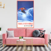 コロラド州《植物》アスペンのヴィンテージ旅行ポスター キャンバスプリント (インサイチュ (リビング))