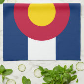 コロラド州:米国州旗 キッチンタオル (折り畳み)