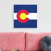 コロラド州：米国州旗 キャンバスプリント (インサイチュ (リビング))