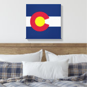 コロラド州：米国州旗 キャンバスプリント (インサイチュ (寝室))