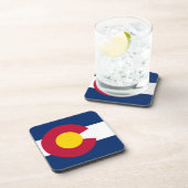 コロラド州:米国州旗 コースター (右側)