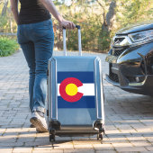 コロラド州:米国州旗 シール (スーツケースインサイチュ)