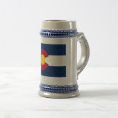コロラド州:米国州旗 ビールジョッキ (正面右)
