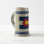 コロラド州:米国州旗 ビールジョッキ (正面左)