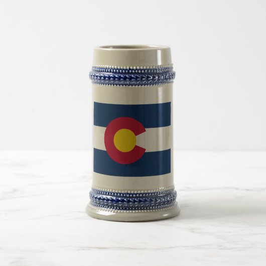 コロラド州:米国州旗 ビールジョッキ (中央)