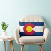 コロラド州:米国州旗 ランバークッション (椅子)