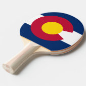コロラド州：米国州旗 卓球ラケット (正面アングル)