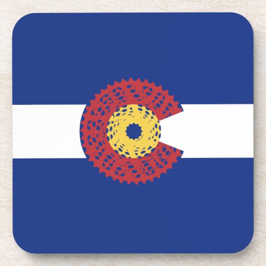 コロラド州（自転車カセット） コースター (正面)