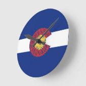 コロラド州(自転車カセット) ラウンド壁時計 (傾斜)