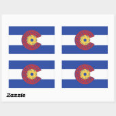 コロラド州（自転車カセット） 長方形シール (シート)