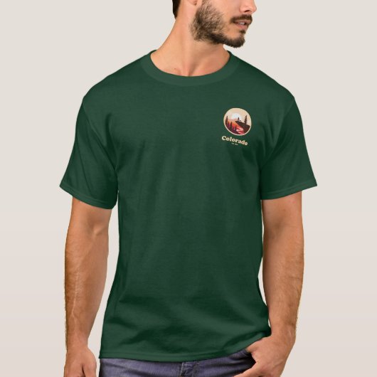 コロラド州 設立1876 ダークTシャツ Tシャツ (正面)