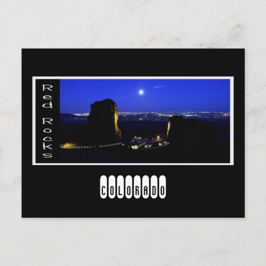 コロラド州，赤い岩 ポストカード (正面)