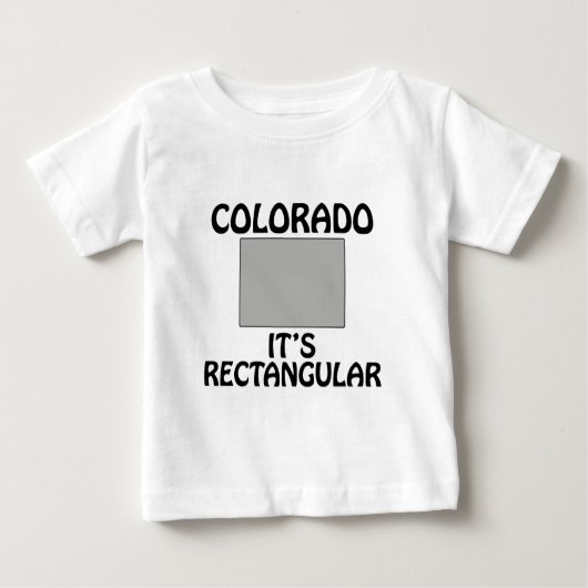 コロラド州 - 長方形です ベビーTシャツ (正面)