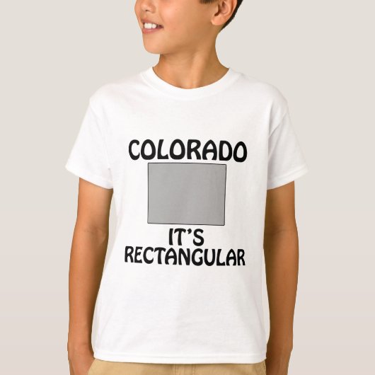 コロラド州 - 長方形です Tシャツ (正面)
