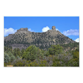 コロラド州Chimney Rock National Monument フォトプリント